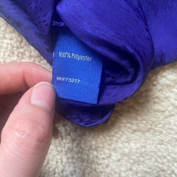 Apt 9 Indigo Snakeskin Blouse - Picture 3 of 8